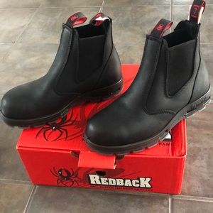 Men’s Redback Bobcat Safety Toe Black Boots, 8
